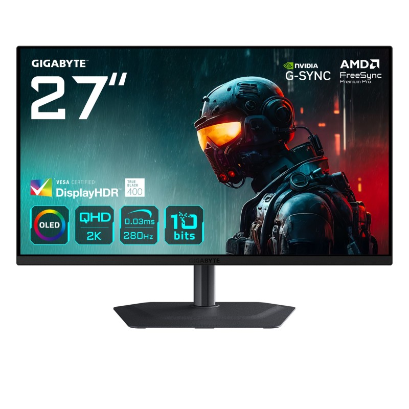 Gigabyte MO27Q2A 27 2560 x 1440 (2K) HDMI DisplayPort USB-C 280Hz